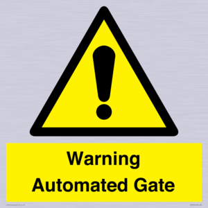 Warning Automated Gate